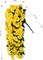 Artificial Fake Hanging Flowers Plants for Outdoor Outside Spring Decoration, 2PCS Faux Silk UV Resistant Look Real Yellow Morning Glory Trailing Vines for Home Planter Porch Patio Balcony